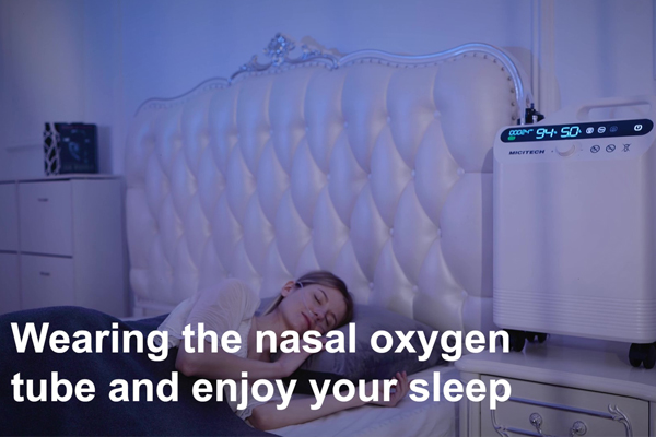 How to properly use the oxygen concentrator while sleeping at home