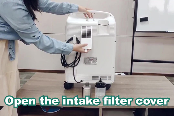 How to replace the intake filter of the oxygen concentrator