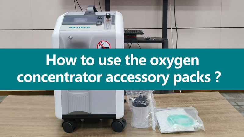How to use the oxygen concentrator accessory packs