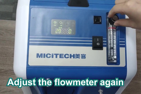 How to solve oxygen concentrator flow meter nonreaction