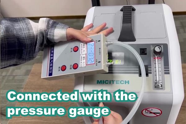 How to test the oxygen concentrator pressure