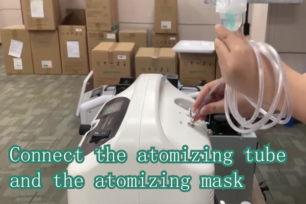 How to use the nebulizer mask of the oxygen concentrator