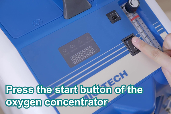 How to use the oxygen concentrator when breathing difficulty