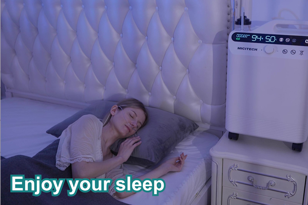 How to use the oxygen concentrator while sleeping