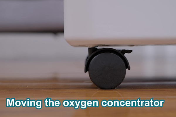 How to use the wheels of the oxygen concentrator